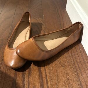 Brown Leather Flats